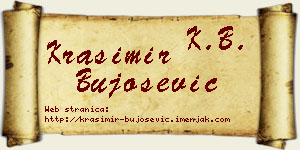 Krasimir Bujošević vizit kartica